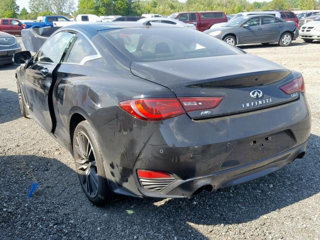 JN1EV7EL2JM390132 - 2018 INFINITI Q60 LUXE 3 BLACK photo 3