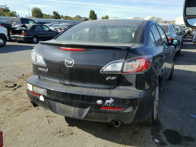 JM1BL1S68A1101516 - 2010 MAZDA 3 S BLACK photo 4