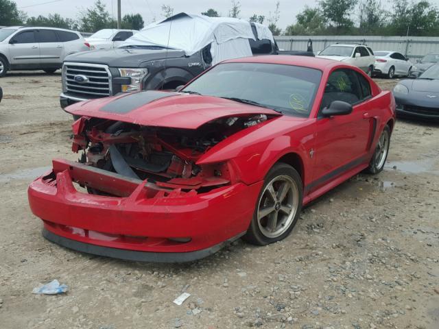 1FAFP42R53F443874 - 2003 FORD MUSTANG MA RED photo 2