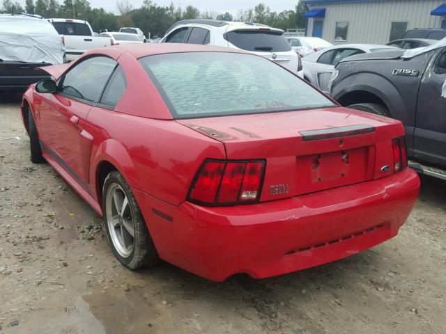 1FAFP42R53F443874 - 2003 FORD MUSTANG MA RED photo 3