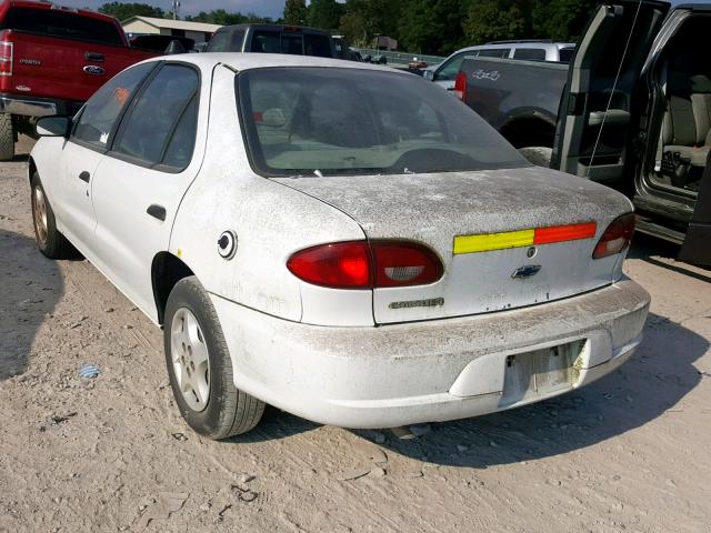 1G1JC524017383660 - 2001 CHEVROLET CAVALIER B WHITE photo 3