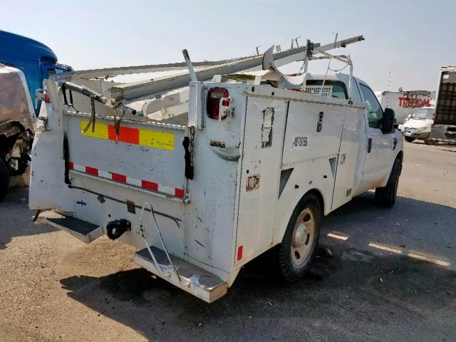 1FDWF30538EC95689 - 2008 FORD F350 SRW S WHITE photo 4