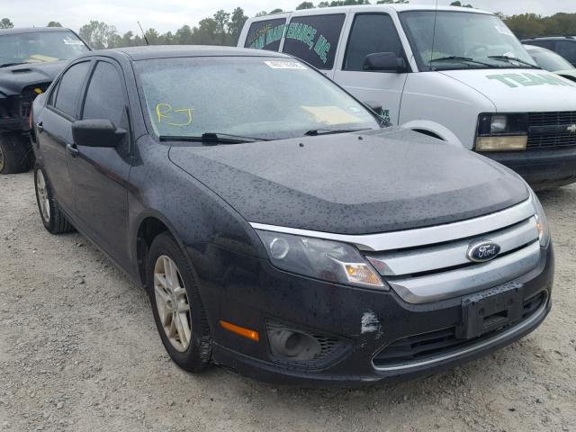 3FAHP0GA8CR349107 - 2012 FORD FUSION S BLACK photo 1