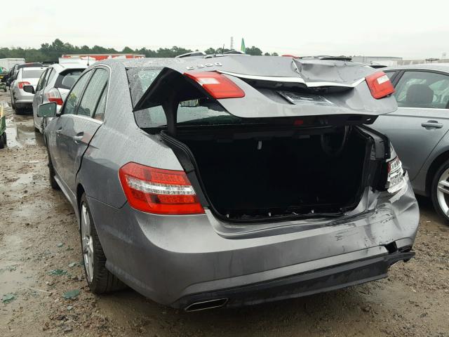 WDDHF5GB9BA308017 - 2011 MERCEDES-BENZ E 350 GRAY photo 3