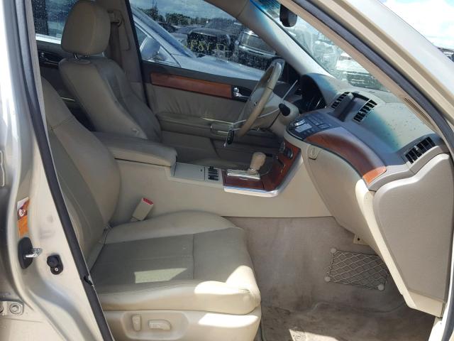 JNKAY01F66M254599 - 2006 INFINITI M35 BASE TAN photo 5