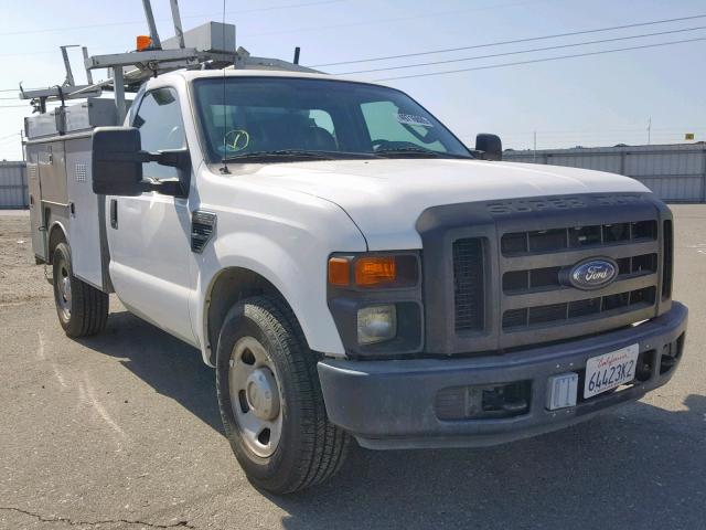 1FDSF30528EC15491 - 2008 FORD F350 SRW S WHITE photo 1