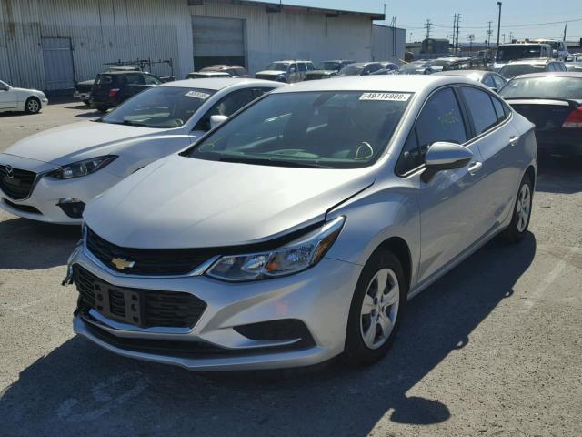 1G1BC5SM7H7147067 - 2017 CHEVROLET CRUZE LS SILVER photo 2