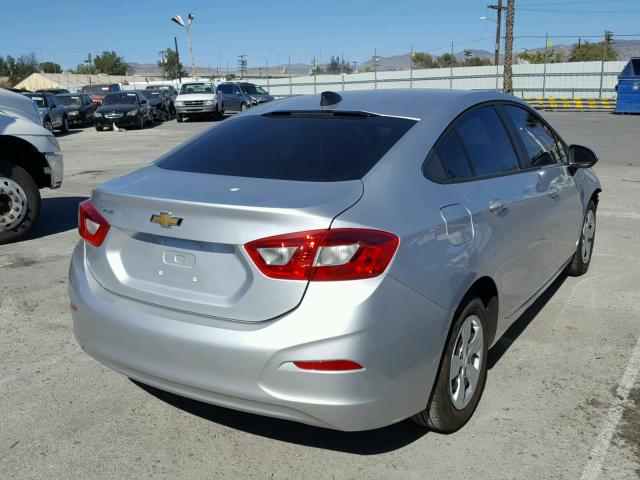 1G1BC5SM7H7147067 - 2017 CHEVROLET CRUZE LS SILVER photo 4