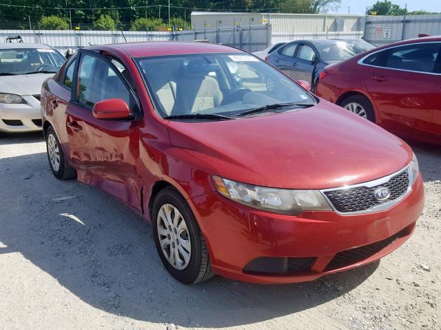 KNAFU4A23B5365250 - 2011 KIA FORTE EX RED photo 1