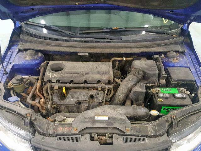 KNAFU6A29C5599504 - 2012 KIA FORTE EX BLUE photo 7