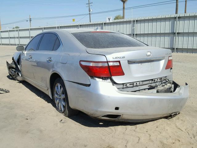 JTHGL46F875006990 - 2007 LEXUS LS 460L SILVER photo 3