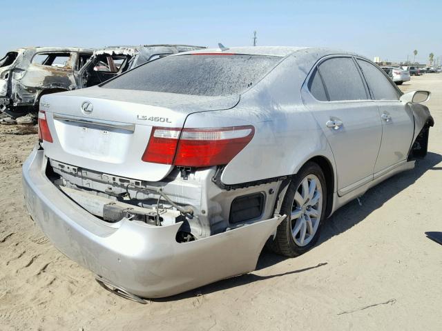 JTHGL46F875006990 - 2007 LEXUS LS 460L SILVER photo 4