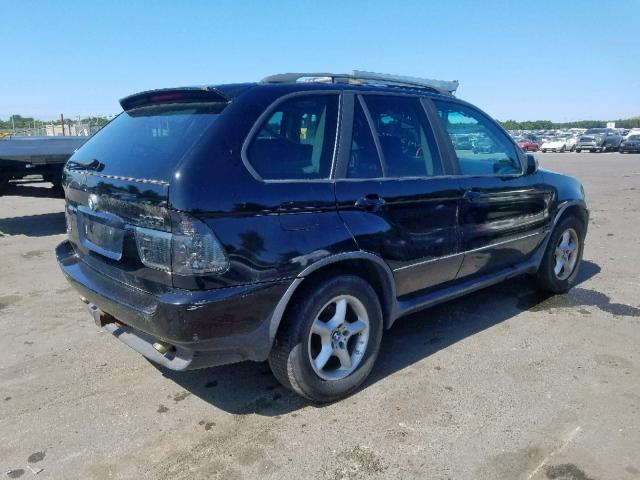 5UXFA53563LV78861 - 2003 BMW X5 3.0I BLACK photo 4