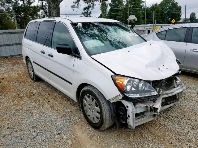 5FNRL3H25AB068335 - 2010 HONDA ODYSSEY LX WHITE photo 1