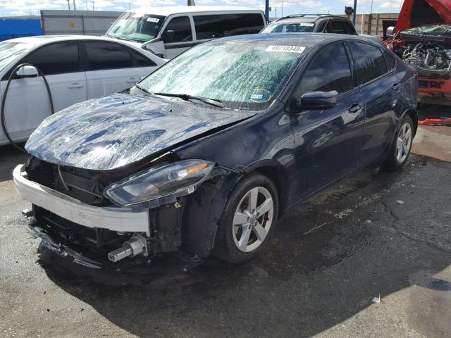 1C3CDFBB8FD351909 - 2015 DODGE DART SXT BLUE photo 2