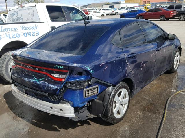 1C3CDFBB8FD351909 - 2015 DODGE DART SXT BLUE photo 4