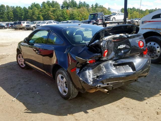 1G1AL18FX87183476 - 2008 CHEVROLET COBALT LT BLACK photo 3