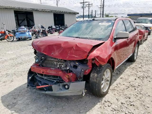 2FMDK48C07BA72127 - 2007 FORD EDGE SEL RED photo 2