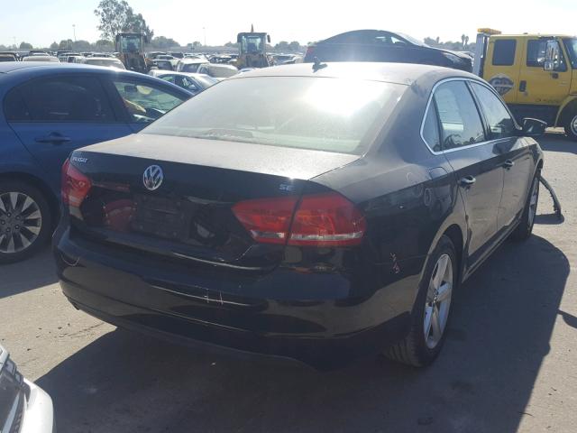 1VWBP7A39DC092829 - 2013 VOLKSWAGEN PASSAT SE BLACK photo 4