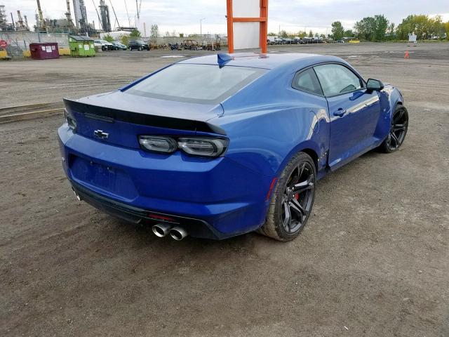 1G1FE1R76K0114548 - 2019 CHEVROLET CAMARO SS BLUE photo 4