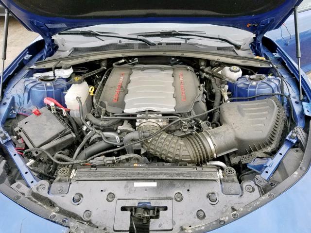 1G1FE1R76K0114548 - 2019 CHEVROLET CAMARO SS BLUE photo 7