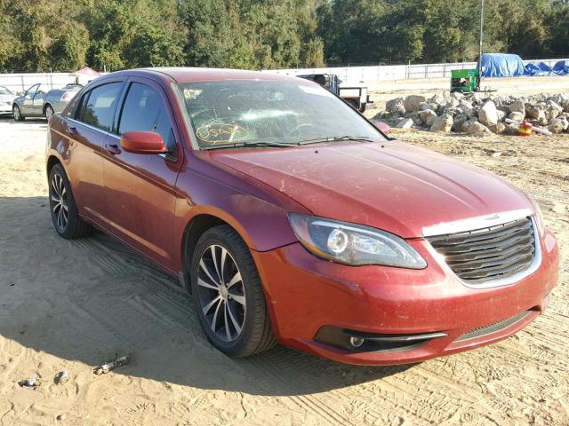 1C3CCBCG1DN523467 - 2013 CHRYSLER 200 LIMITE MAROON photo 1