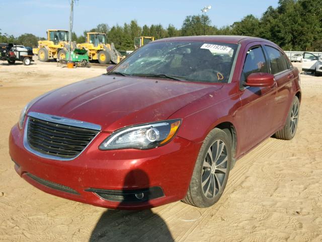 1C3CCBCG1DN523467 - 2013 CHRYSLER 200 LIMITE MAROON photo 2