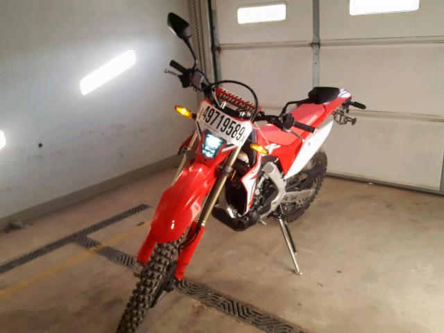 JH2PD1119KK000254 - 2019 HONDA CRF450 L RED photo 2