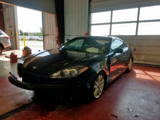 KMHHM66DX8U285634 - 2008 HYUNDAI TIBURON GS BLACK photo 2