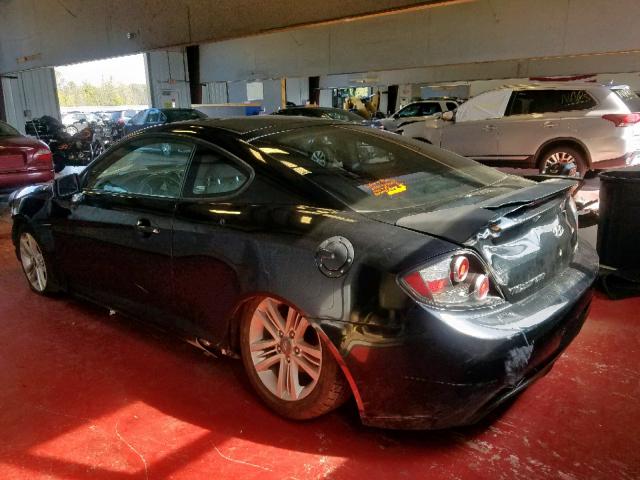 KMHHM66DX8U285634 - 2008 HYUNDAI TIBURON GS BLACK photo 3