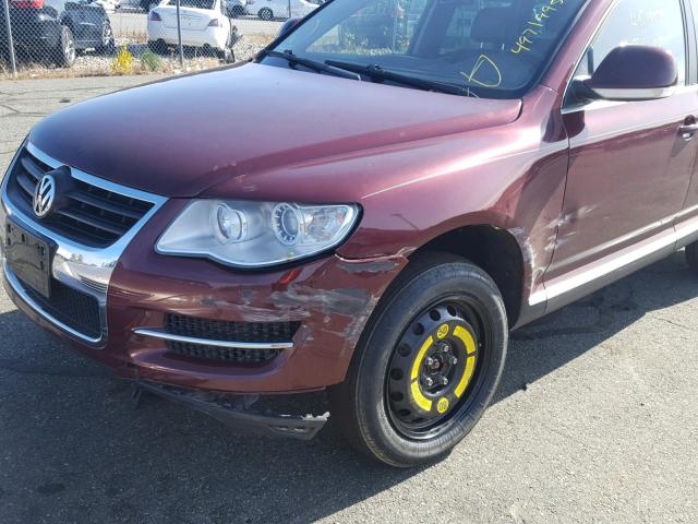 WVGBE77L79D028852 - 2009 VOLKSWAGEN TOUAREG 2 RED photo 9
