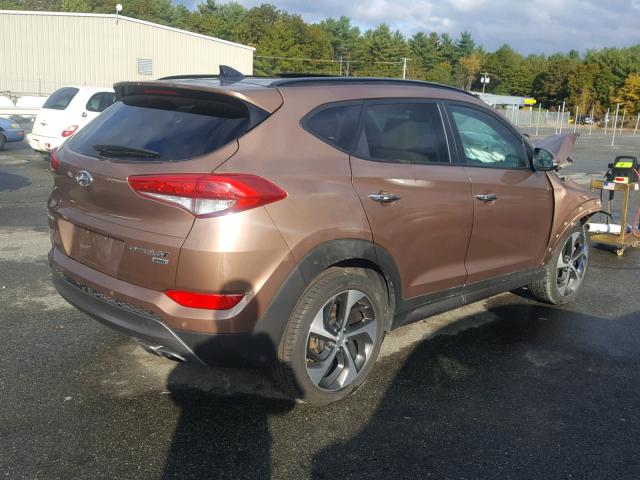 KM8J3CA25GU111025 - 2016 HYUNDAI TUCSON LIM BROWN photo 4