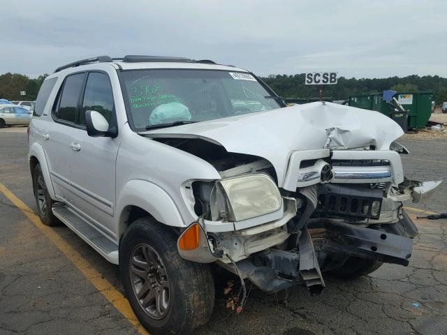 5TDZT38A36S265935 - 2006 TOYOTA SEQUOIA LI WHITE photo 1