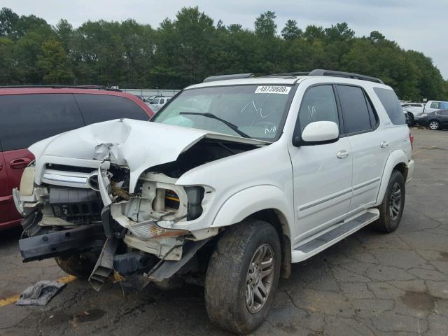 5TDZT38A36S265935 - 2006 TOYOTA SEQUOIA LI WHITE photo 2