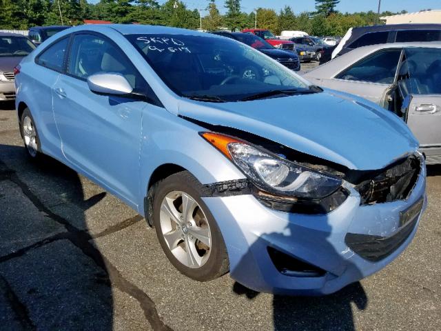 KMHDH6AEXDU008091 - 2013 HYUNDAI ELANTRA CO BLUE photo 1