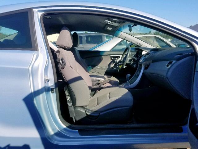 KMHDH6AEXDU008091 - 2013 HYUNDAI ELANTRA CO BLUE photo 5