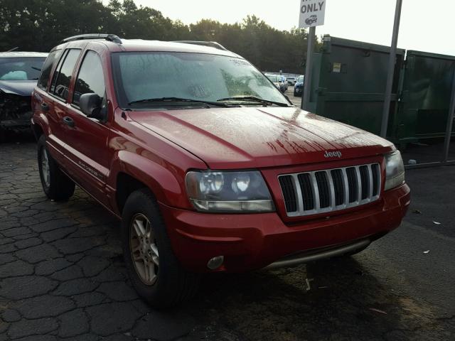 1J4GX48S14C282638 - 2004 JEEP GRAND CHER RED photo 1