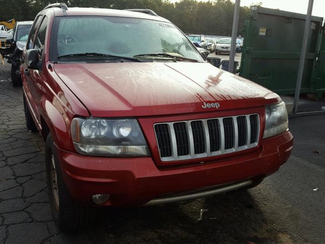 1J4GX48S14C282638 - 2004 JEEP GRAND CHER RED photo 9