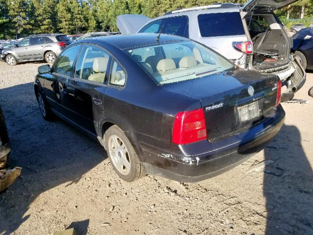 WVWUH23B3YE334279 - 2000 VOLKSWAGEN PASSAT GLX 黑色 照片 3