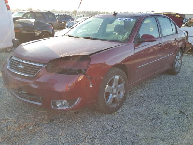 1G1ZU57N47F247287 - 2007 CHEVROLET MALIBU LTZ RED photo 2