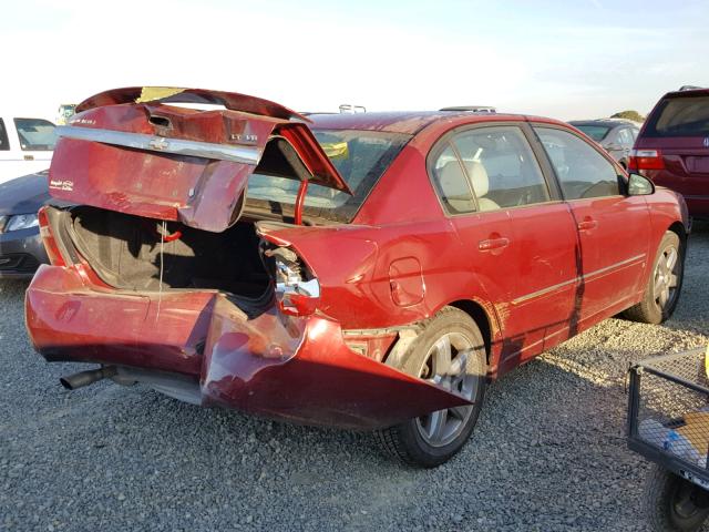 1G1ZU57N47F247287 - 2007 CHEVROLET MALIBU LTZ RED photo 4