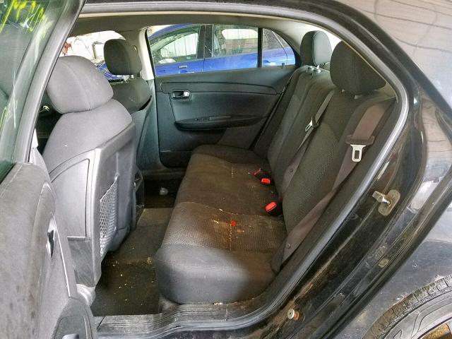 1G1ZH57B184297278 - 2008 CHEVROLET MALIBU 1LT BLACK photo 6