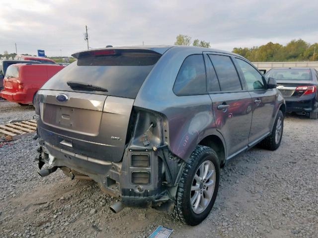 2FMDK38C49BA33280 - 2009 FORD EDGE SEL GRAY photo 4