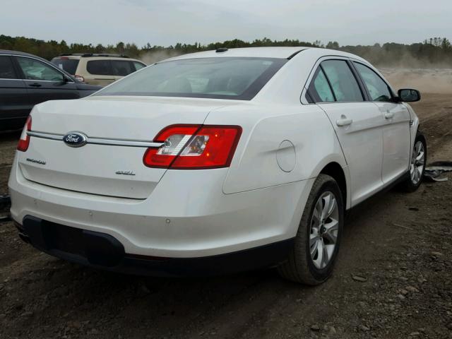 1FAHP2EWXCG110658 - 2012 FORD TAURUS SEL WHITE photo 4