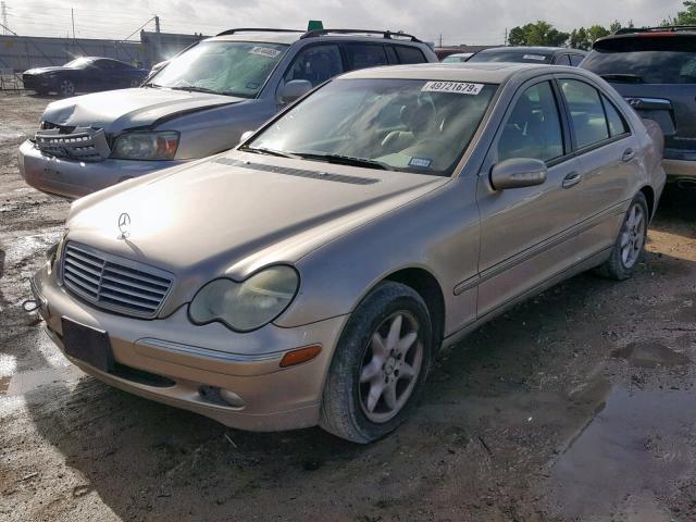 WDBRF61J44A579086 - 2004 MERCEDES-BENZ C 240 TAN photo 2