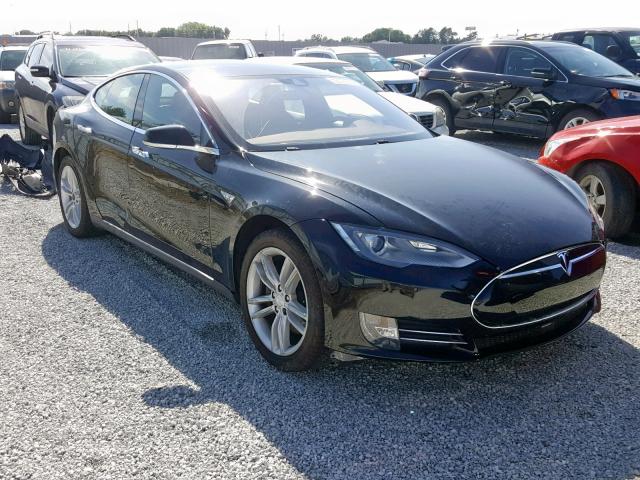 5YJSA1E13FF105722 - 2015 TESLA MODEL S BLACK photo 1