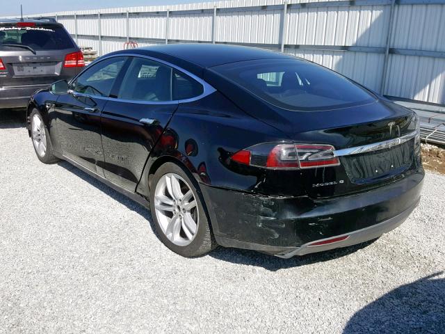 5YJSA1E13FF105722 - 2015 TESLA MODEL S BLACK photo 3