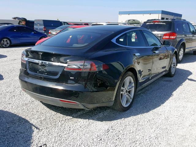 5YJSA1E13FF105722 - 2015 TESLA MODEL S BLACK photo 4