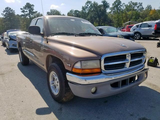 1B7GL22N1YS596410 - 2000 DODGE DAKOTA GOLD photo 1