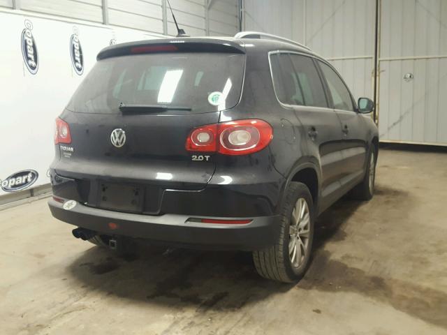 WVGAV75N49W509923 - 2009 VOLKSWAGEN TIGUAN S BLACK photo 4